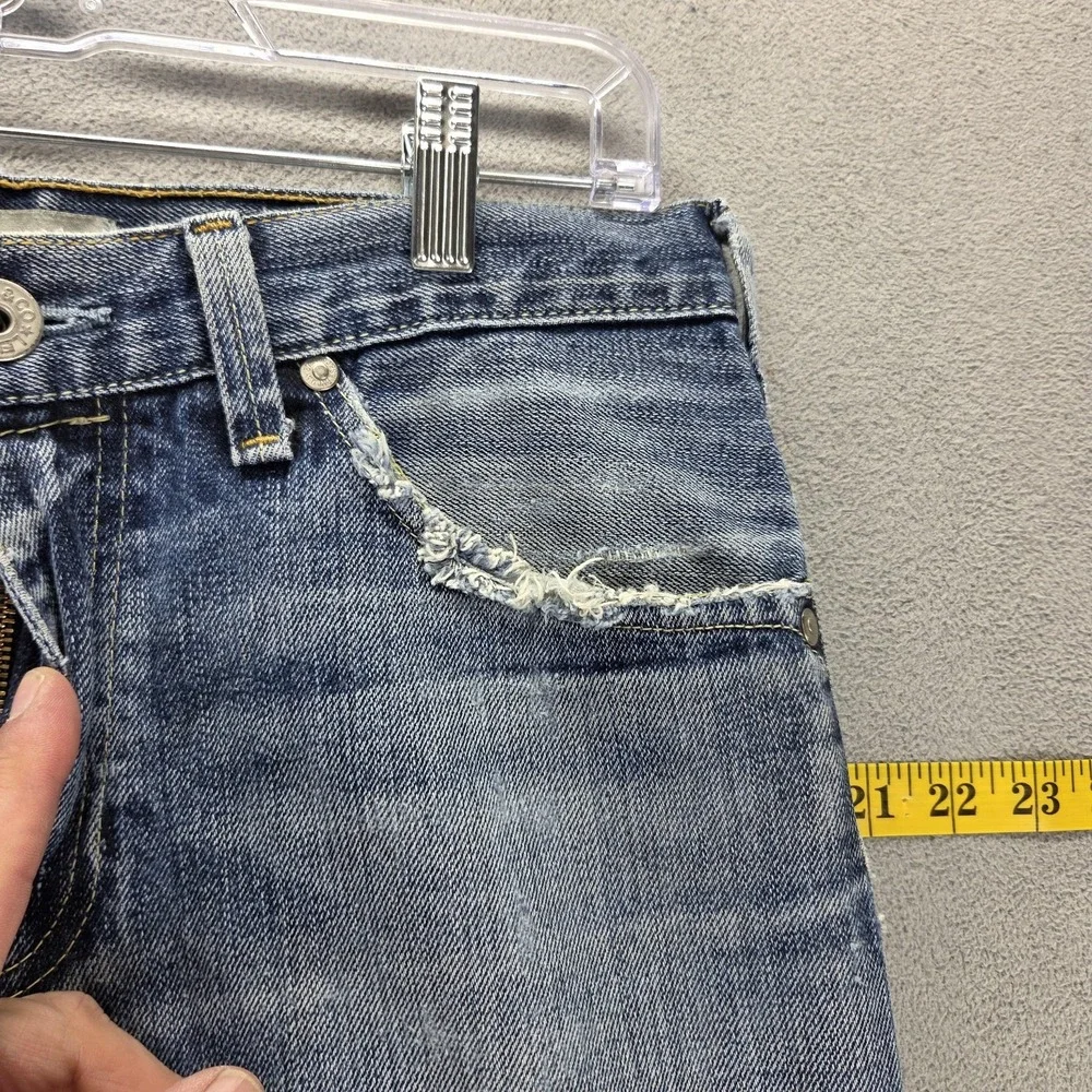 Vintage Levis Engineered Jeans Mens Blue Zip Fly Whiskers Fits 30x30